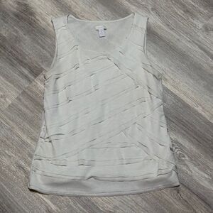 Chico's size 1 ruffle tank top‎ blouse